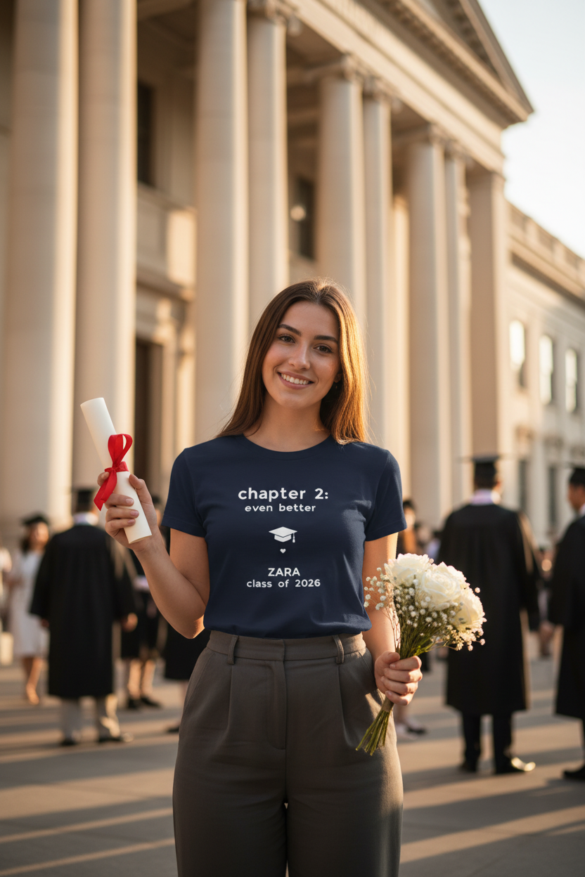 Navy tee — Zara stone columns