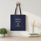 Navy tote — lifestyle wall peg