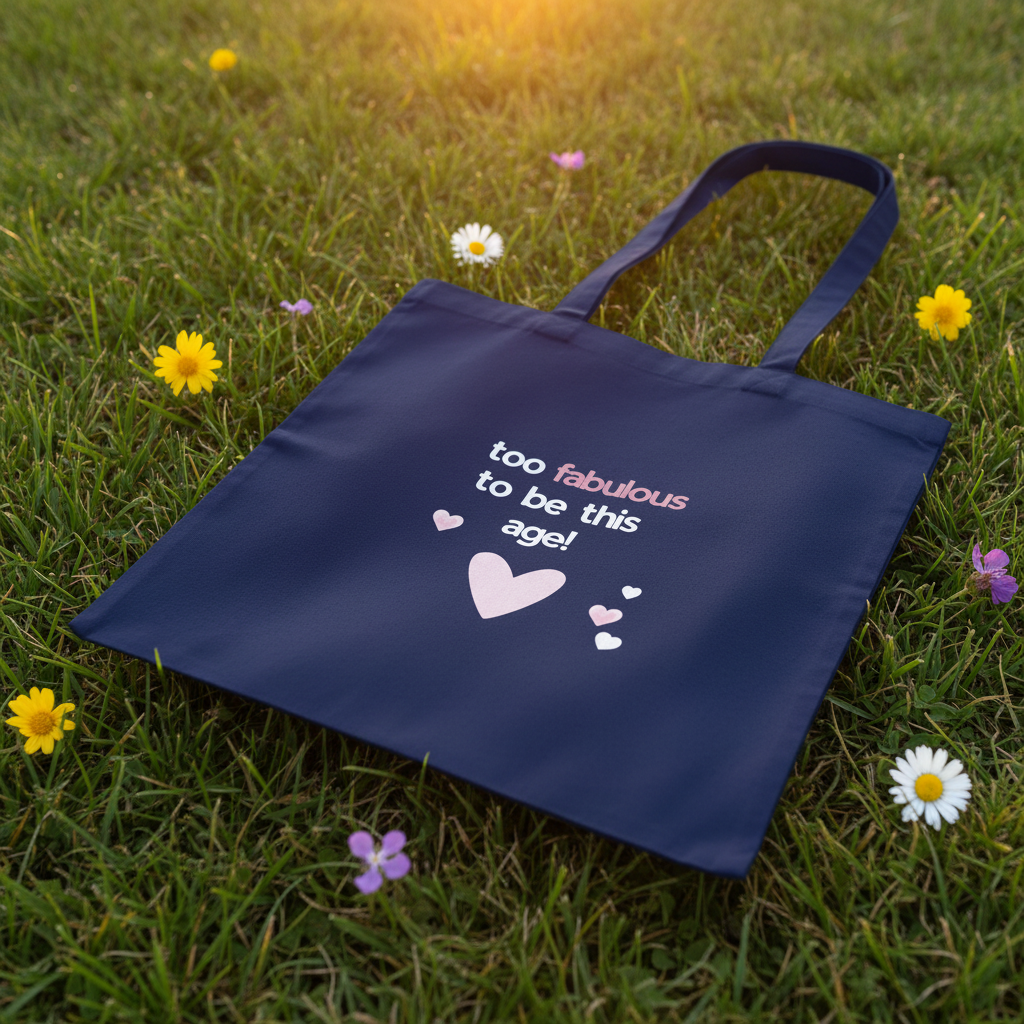 Navy tote nature flat lay 5