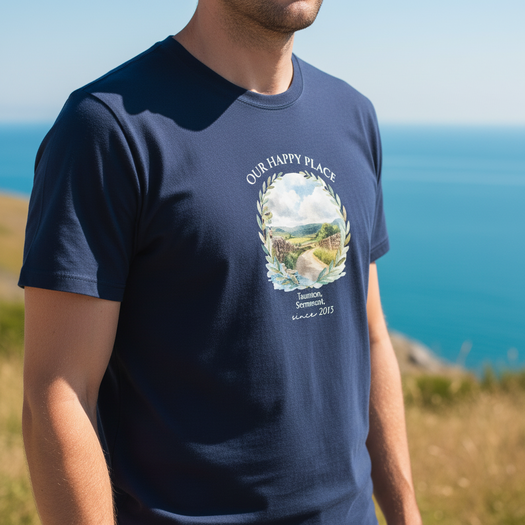 Navy worn close-up