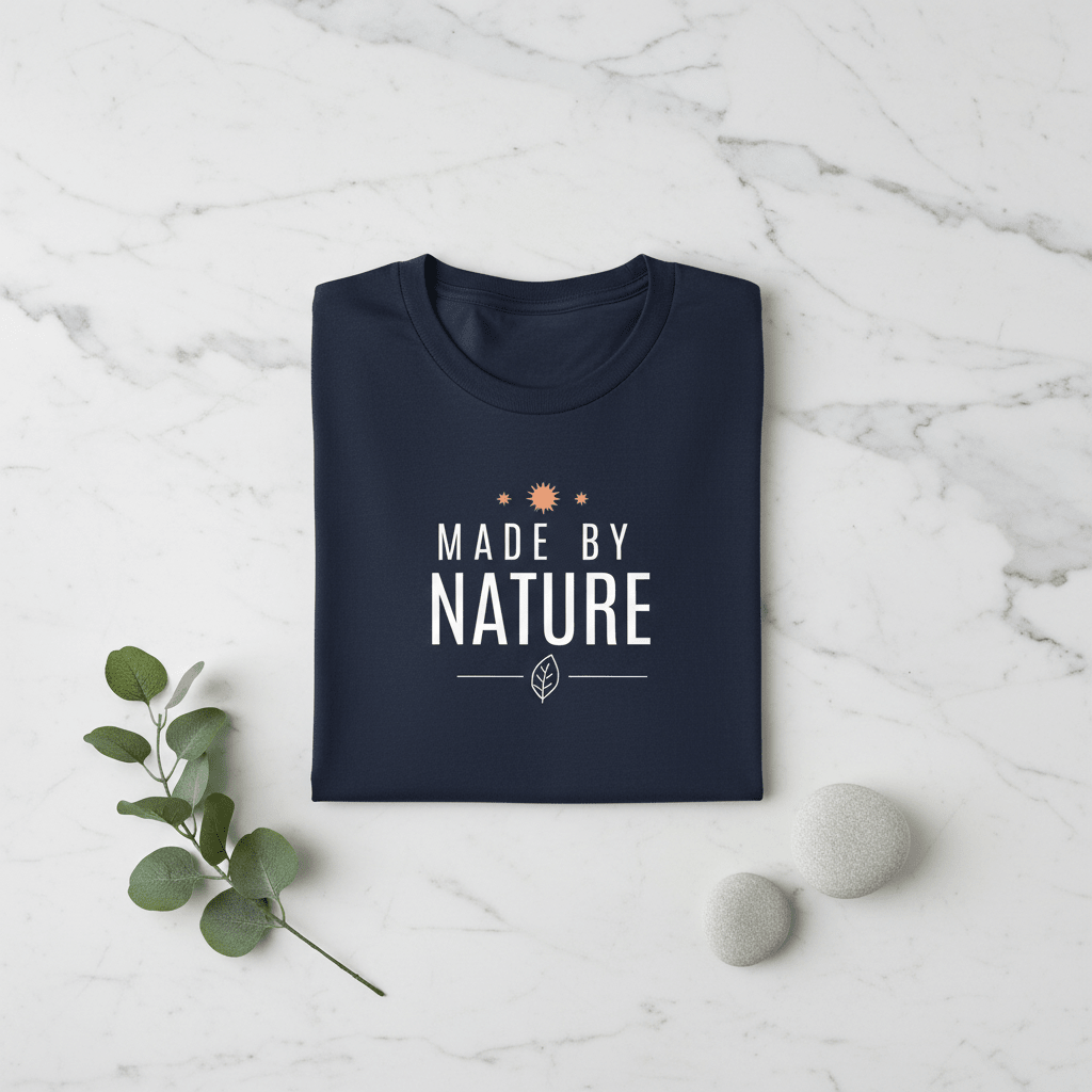 Made By Nature T-Shirt — Minimal Eco Graphic Tee - AlleyCrafters