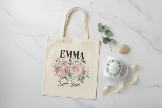 Valentine's Personalised Gift Set - Tote & Mug Bundle - Alley Crafters