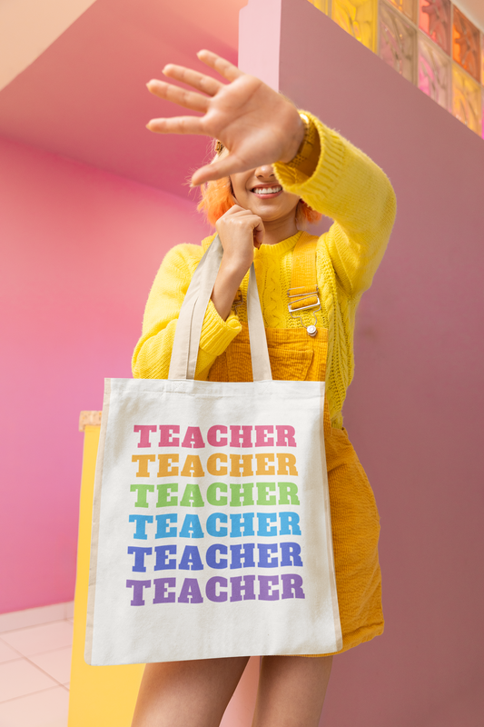 Teacher Tote Bag - Cotton Tote for Educators