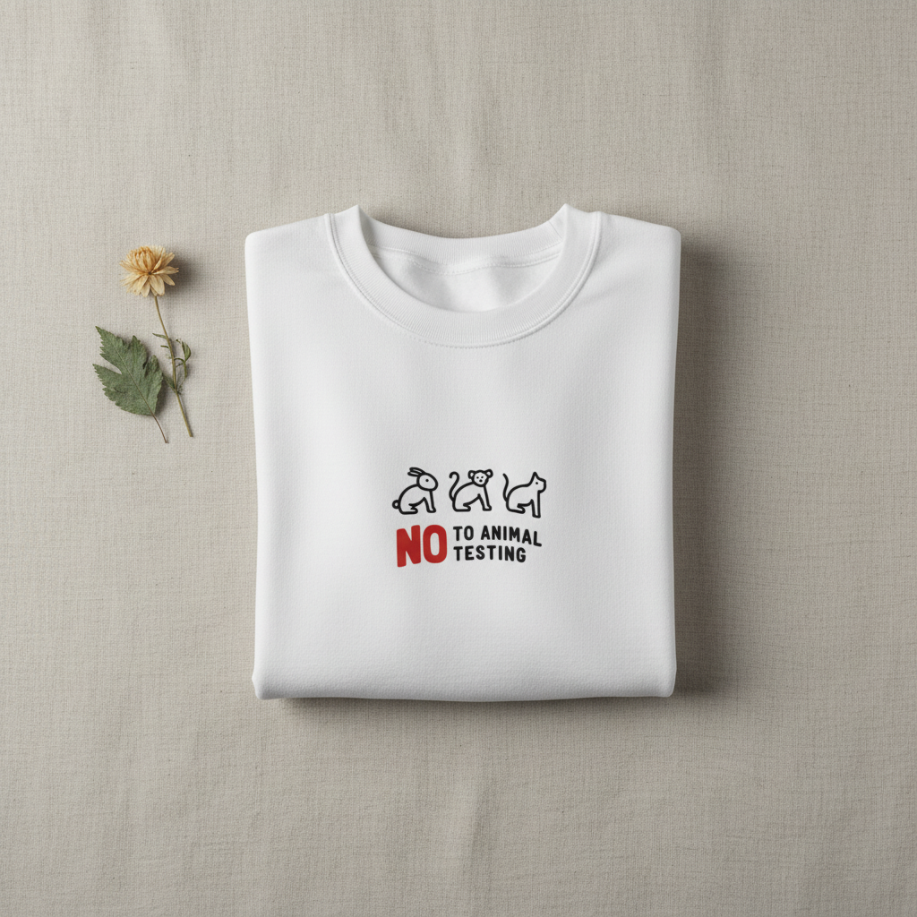 No to Animal Testing - Wildflower & Leaf