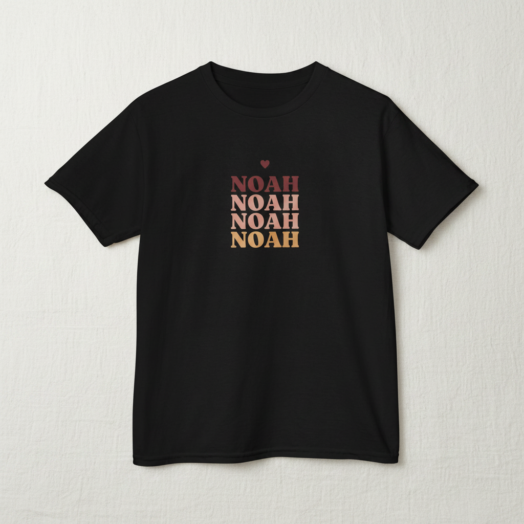 Noah black flat lay