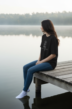 Nour est. 1986 — calm deep still — Lakeside jetty morning