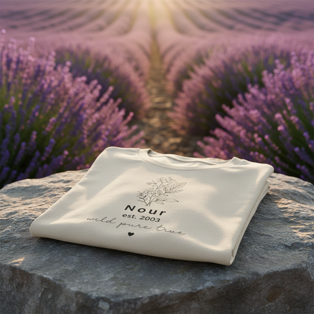 Nour est. 2003 — wild pure true — Lavender field rock