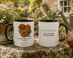 Personalised Birth Flower Mug with Name — Choose Your Birth Month - AlleyCrafters