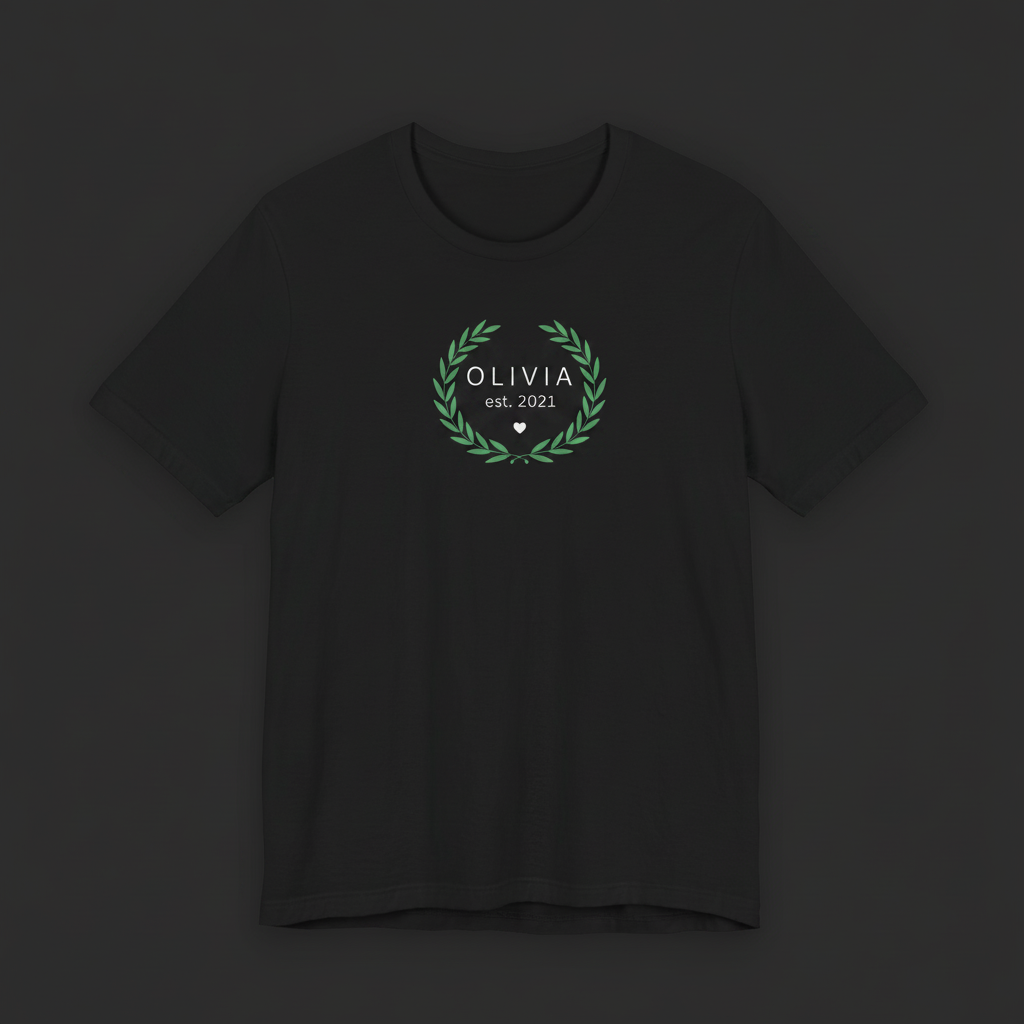 Olivia est. 2021 — Black flat lay