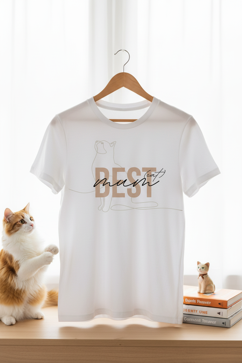 On hanger with cat