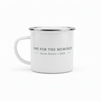 One For The Memories enamel mug