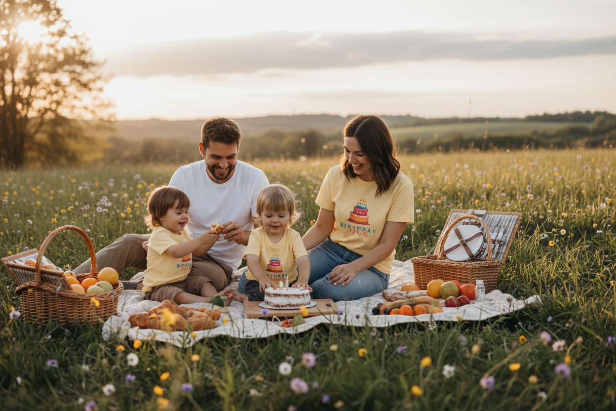 Outdoor family picnic