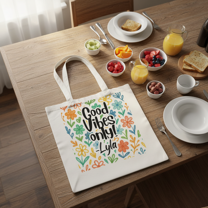 Overhead breakfast shot with smaller design