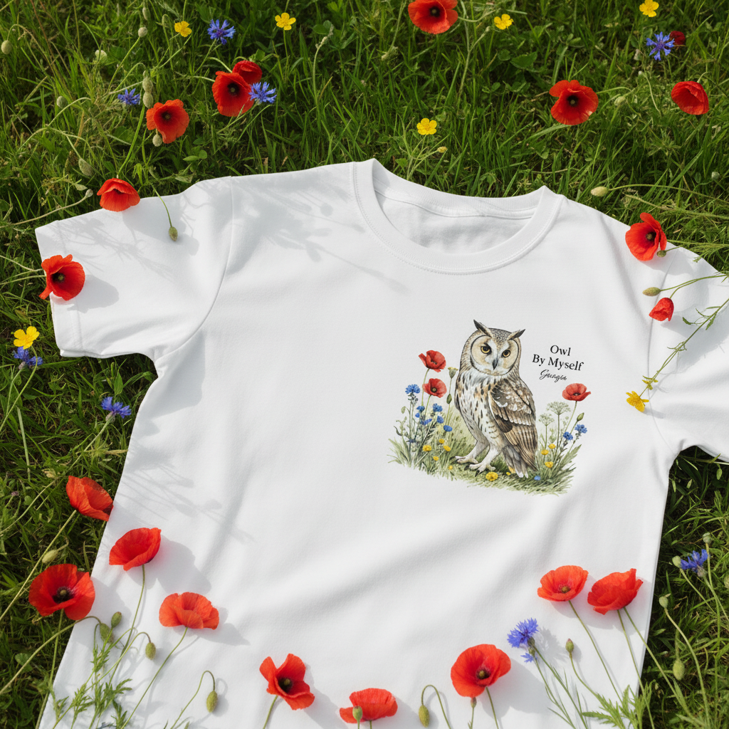Owl By Myself Nature Flat Lay