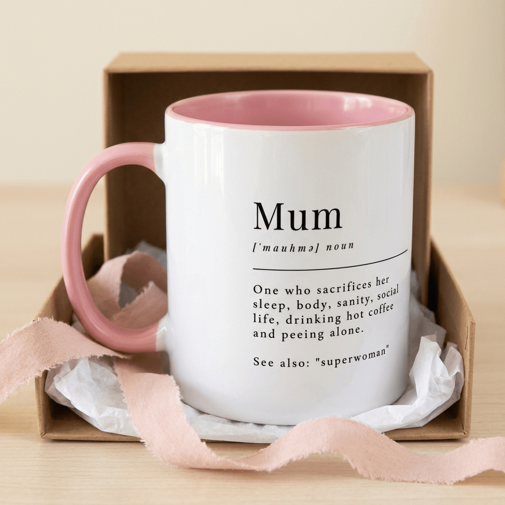 Personalised Mum Photo Mug – Funny Mum Definition Gift - #AlleyCrafters