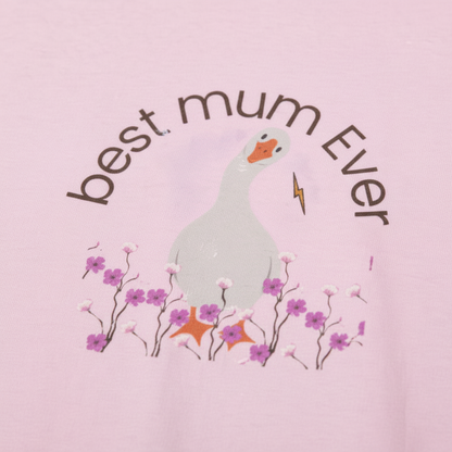 Pink t-shirt close-up detail