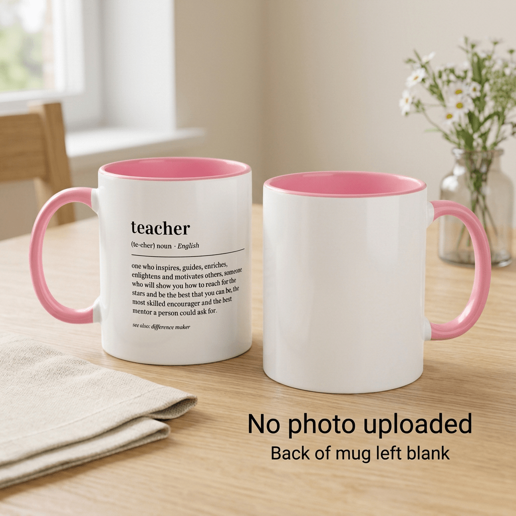 Teacher Definition Mug – Two-Tone Thank You Teacher Gift - #AlleyCrafters