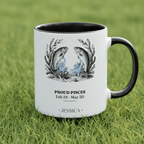 Personalised Zodiac Mug | Star Sign Birthday Gift | Custom Name & Birth Month - AlleyCrafters