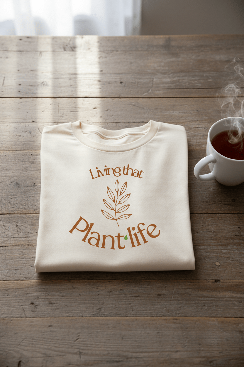 Living That Life T-Shirt | Slow Life, Plant Life, Cat Life & Dog Life - AlleyCrafters