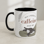 Personalised Cat Photo Mug – All I Need Is Caffeine and My Cat - #AlleyCrafters