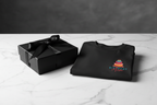 Black birthday cake graphic T-shirt with “Birthday Mum” print