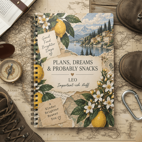 Plans, Dreams & Probably Snacks — Personalised A5 Lined Notebook - AlleyCrafters