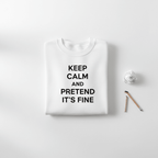 Custom Keep Calm and… Sweatshirt | Personalised Funny Gift - AlleyCrafters