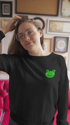 Embroidered Frog Sweatshirt