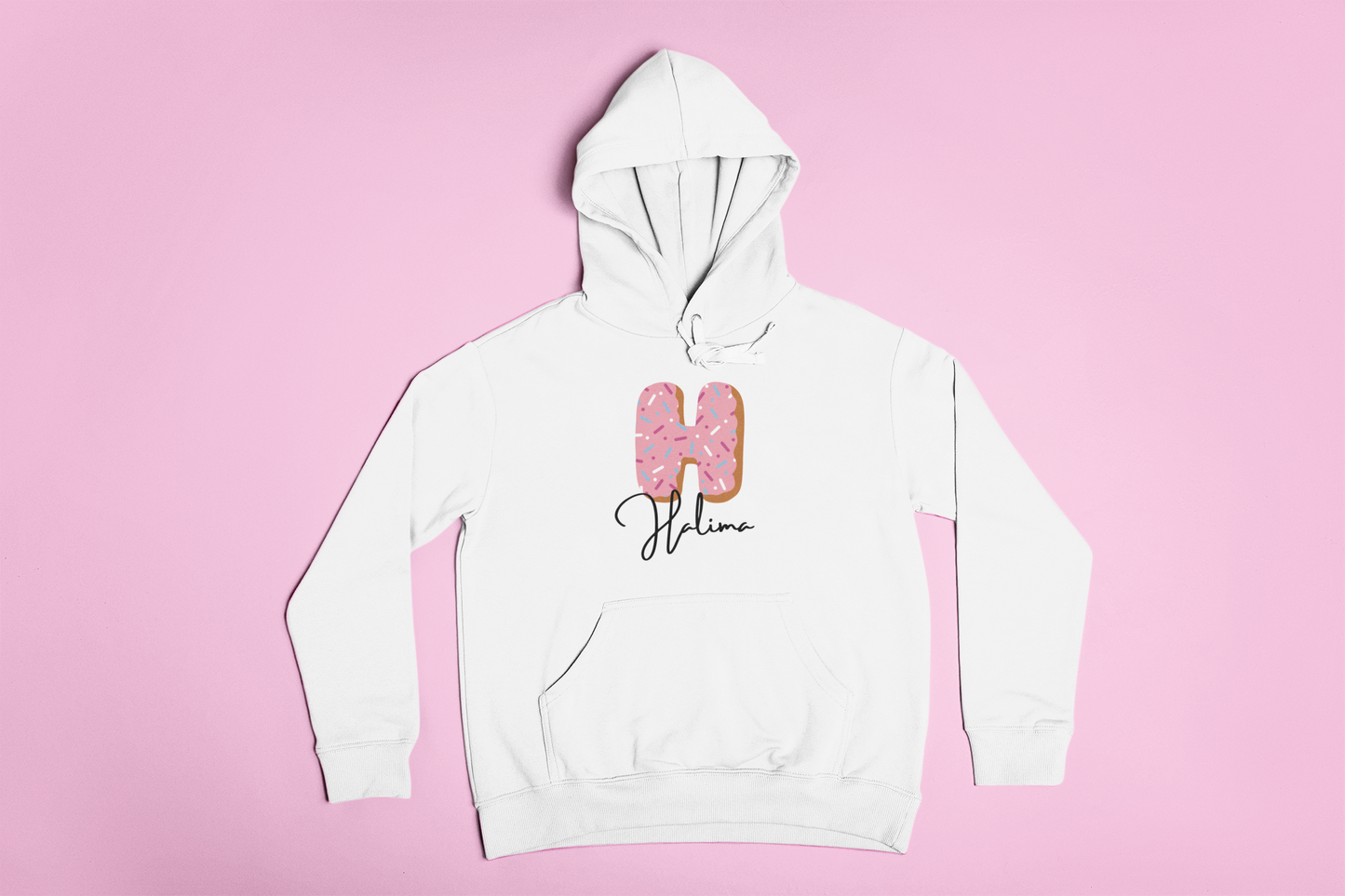 Cute Kids Sweatshirt with Pink Donut Design - Perfect for Birthdays and Casual Wear