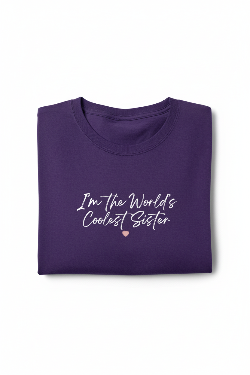 Purple Tee Small Design Display