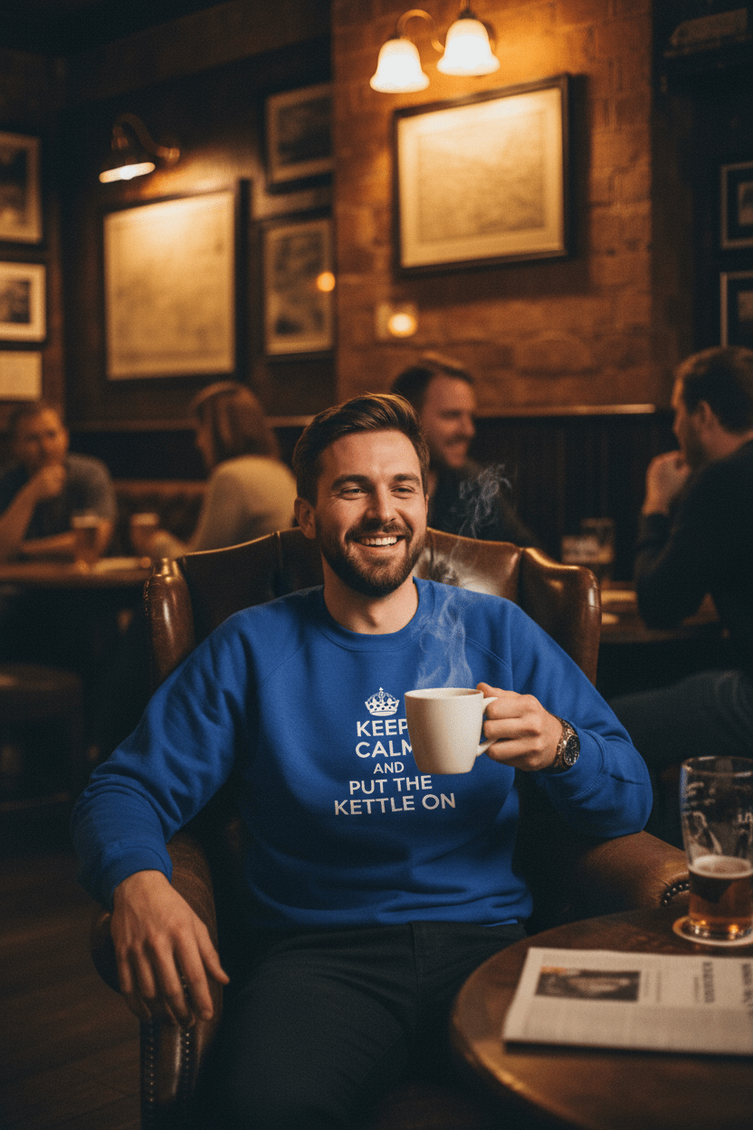 Custom Keep Calm and… Sweatshirt | Personalised Funny Gift - AlleyCrafters