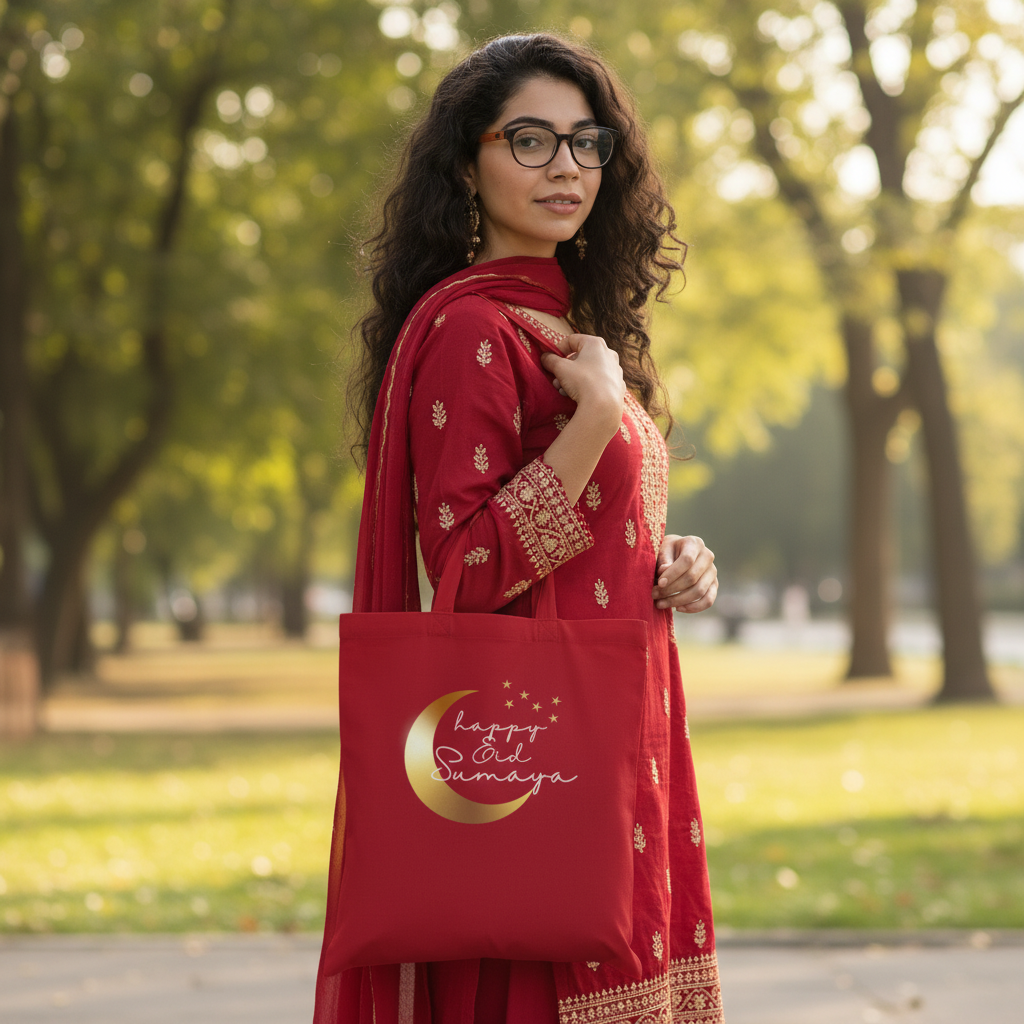 Red Aisha Smaller Design 2 - Side Angle