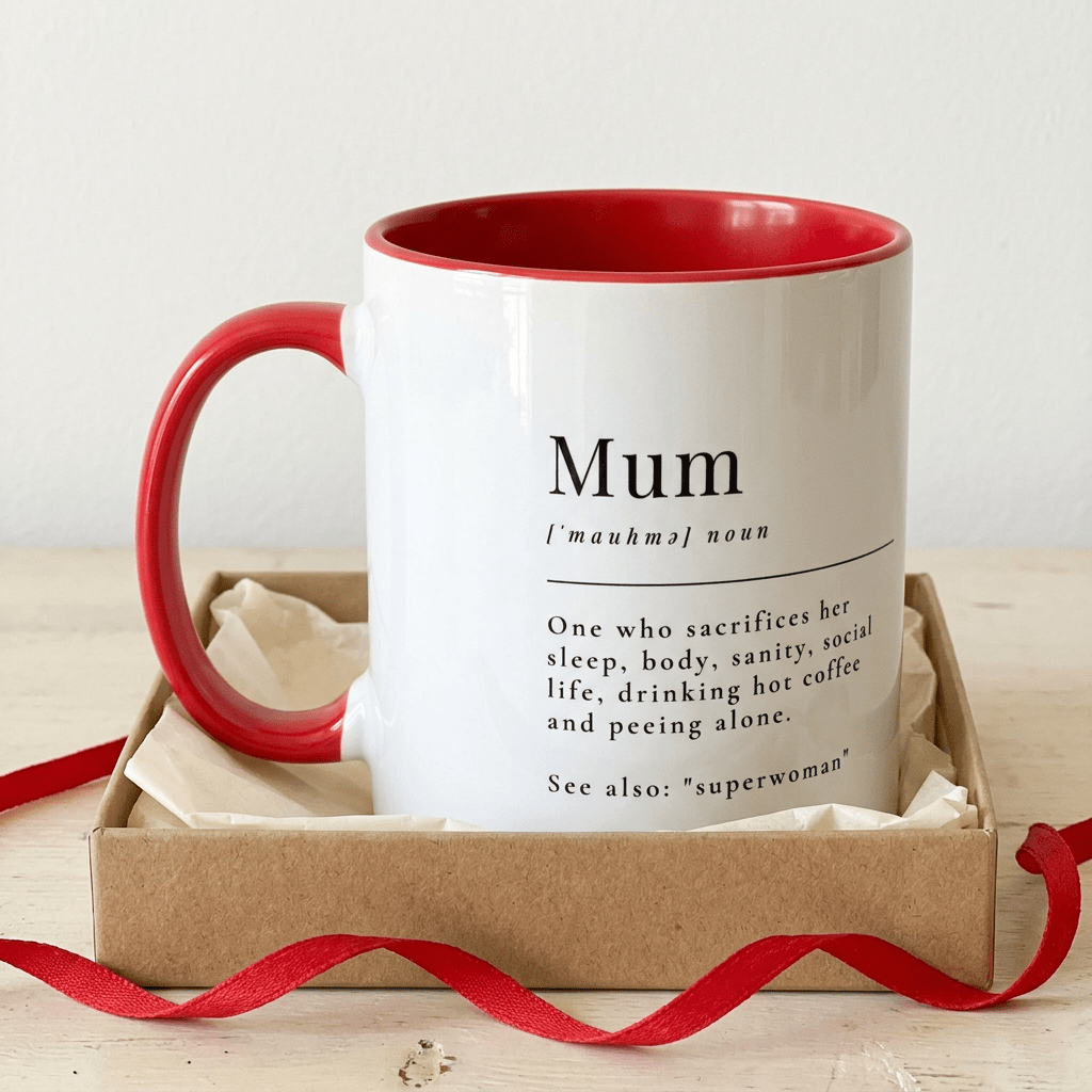 Personalised Mum Photo Mug – Funny Mum Definition Gift - #AlleyCrafters