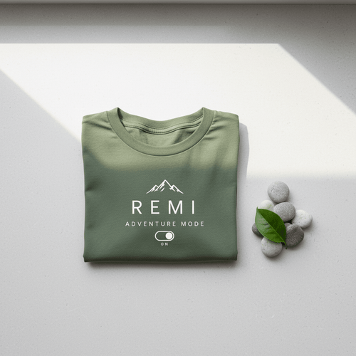 Personalised Adventure Kids Tee — Mountain Logo Children's Shirt - AlleyCrafters
