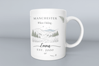 Personalised Mountain Scenic Mug — Custom Location, Text & Year - AlleyCrafters