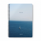 Reproduction of the calm sea notebook cover design