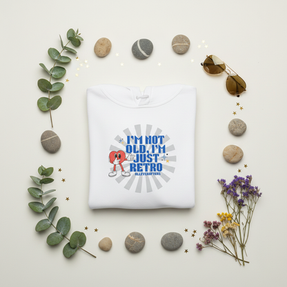 Retro Hoodie Flat Lay 4