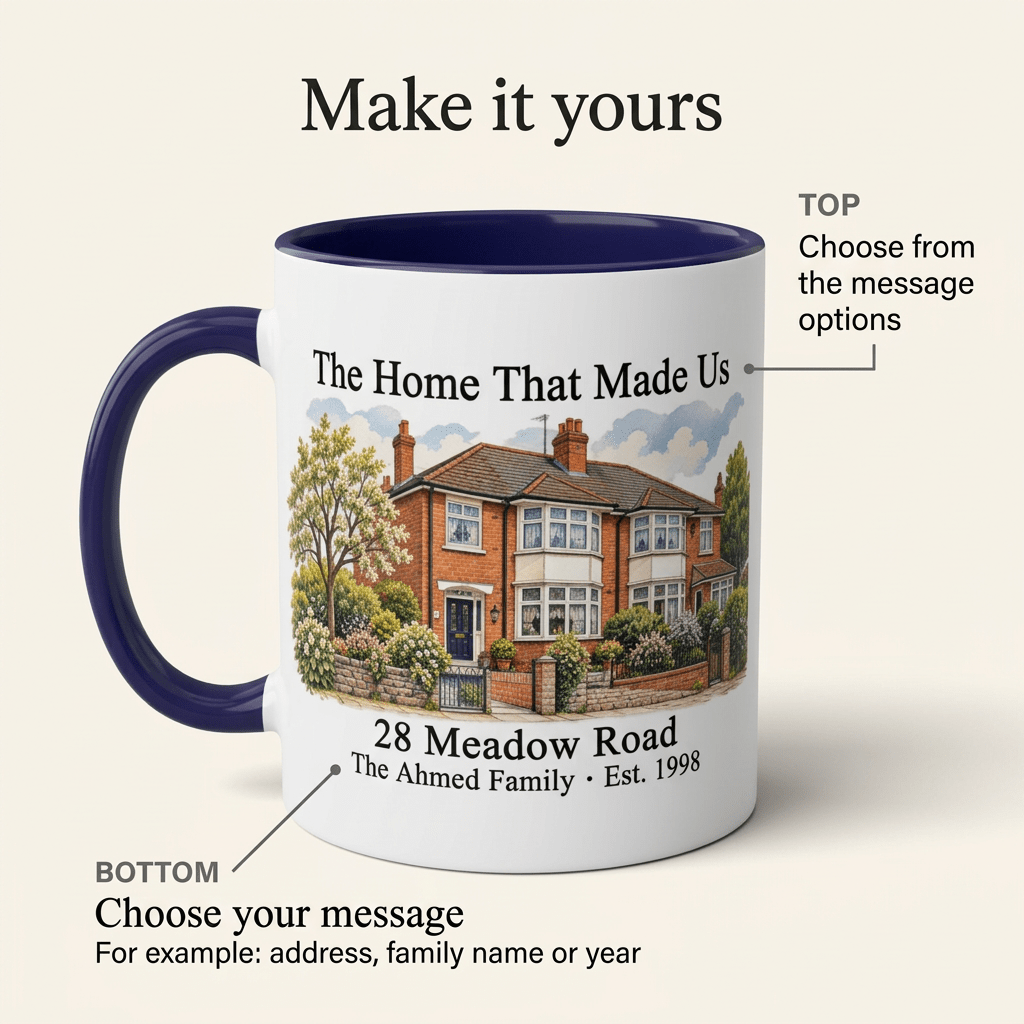 Personalised Family Home Mug – The House With All the Memories - #AlleyCrafters
