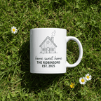 Home Sweet Home Mug — Personalised 'The Khans' Family Mug - AlleyCrafters