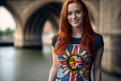 UK Flag with Sun T-Shirt