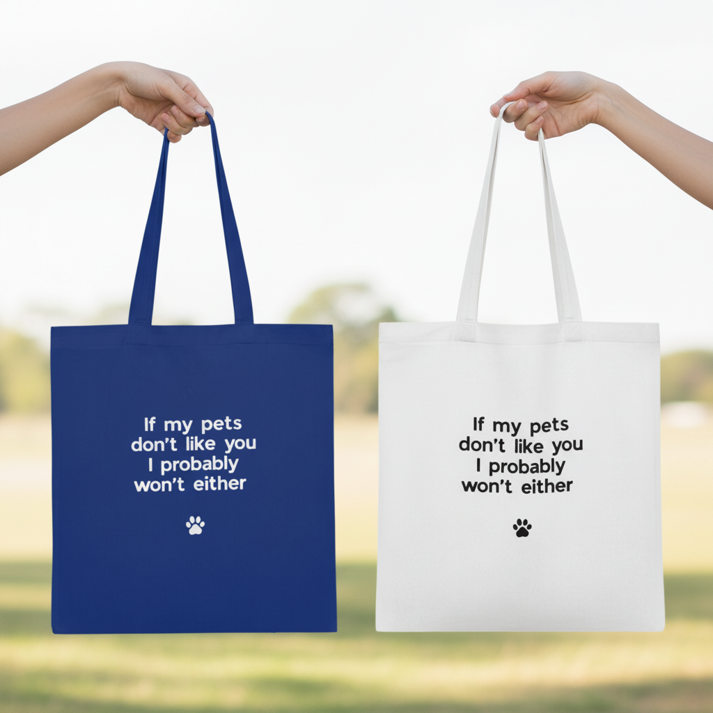 Royal Blue & White Both Bags