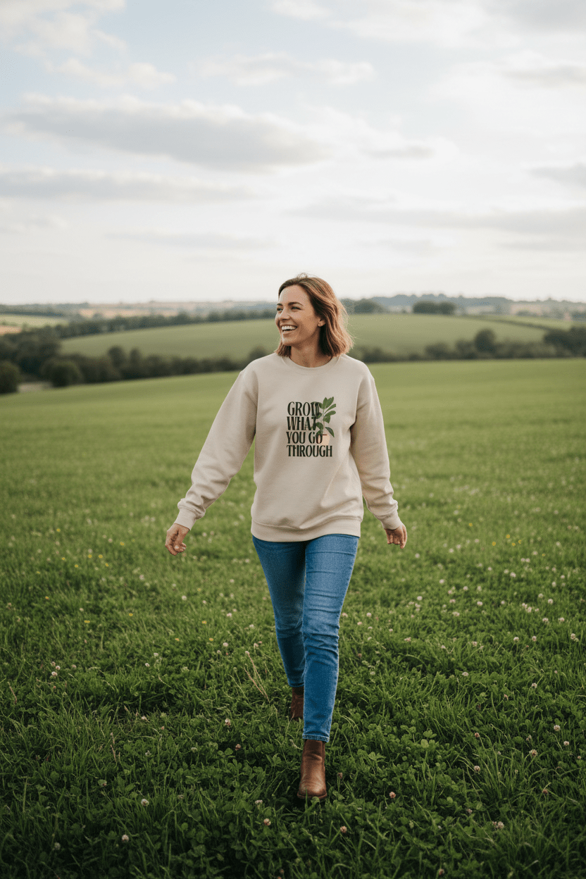 “Grow What You Go Through” Sweatshirt - AlleyCrafters