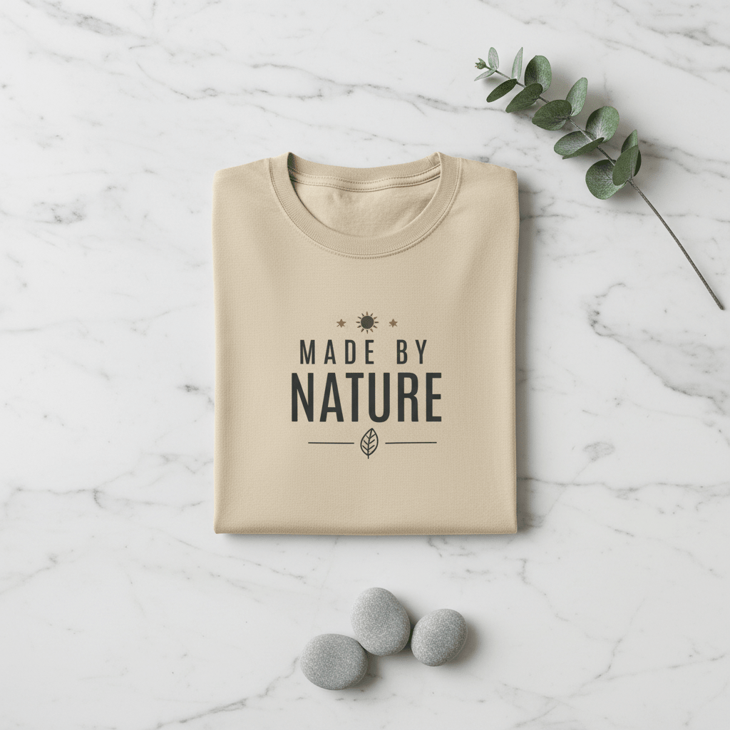 Made By Nature T-Shirt — Minimal Eco Graphic Tee - AlleyCrafters