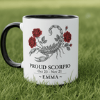 Personalised Zodiac Mug | Star Sign Birthday Gift | Custom Name & Birth Month - AlleyCrafters
