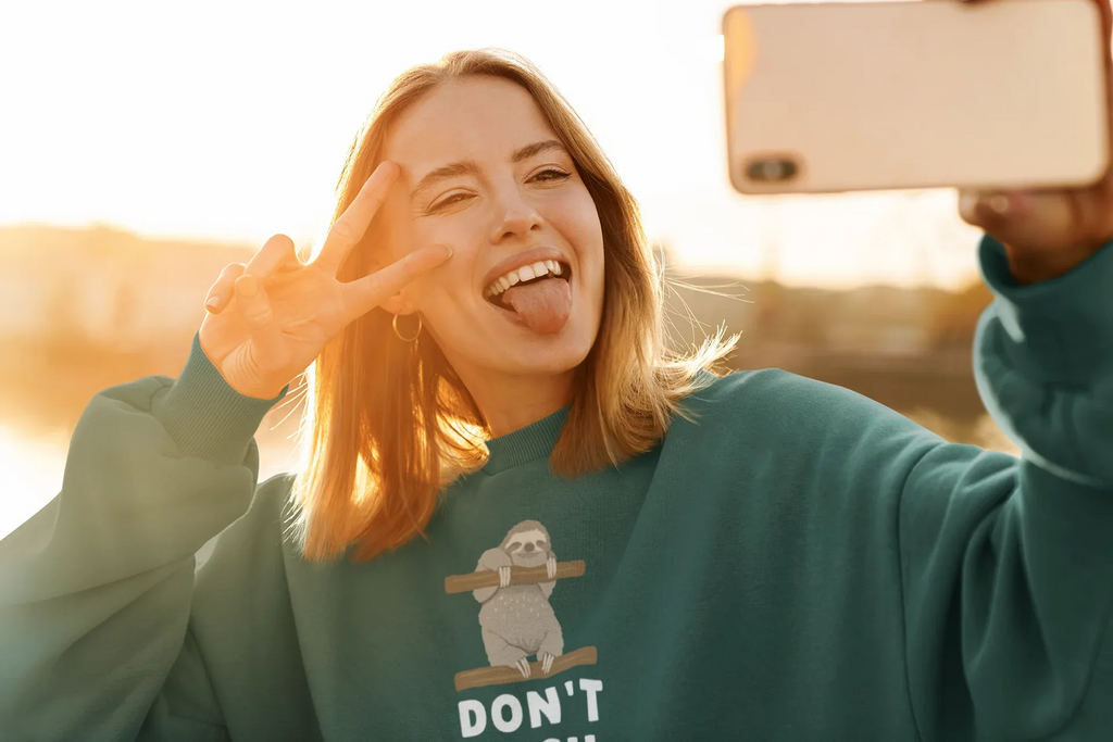 Don’t Rush Me Sloth Sweatshirt – Funny Animal Jumper - Alley Crafters