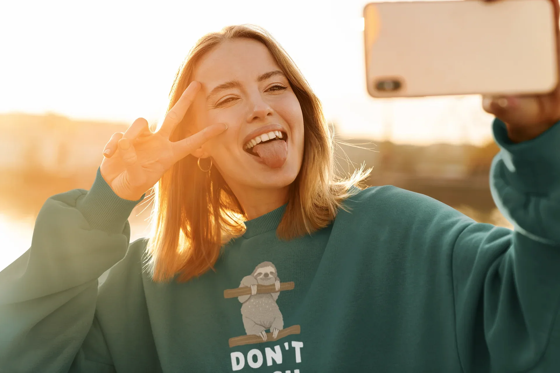 Don’t Rush Me Sloth Sweatshirt – Funny Animal Jumper - Alley Crafters