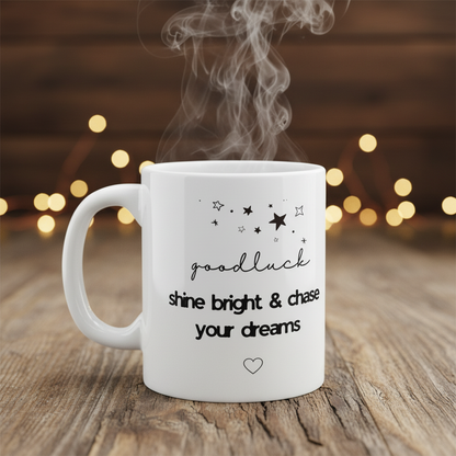 Shine Bright Mug — Steaming Close-up