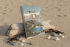 A5 wirobound notebook with monogram B and name Bardo on front cover