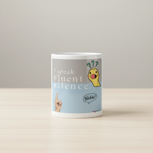 Silence Mug Minimalist Close-up