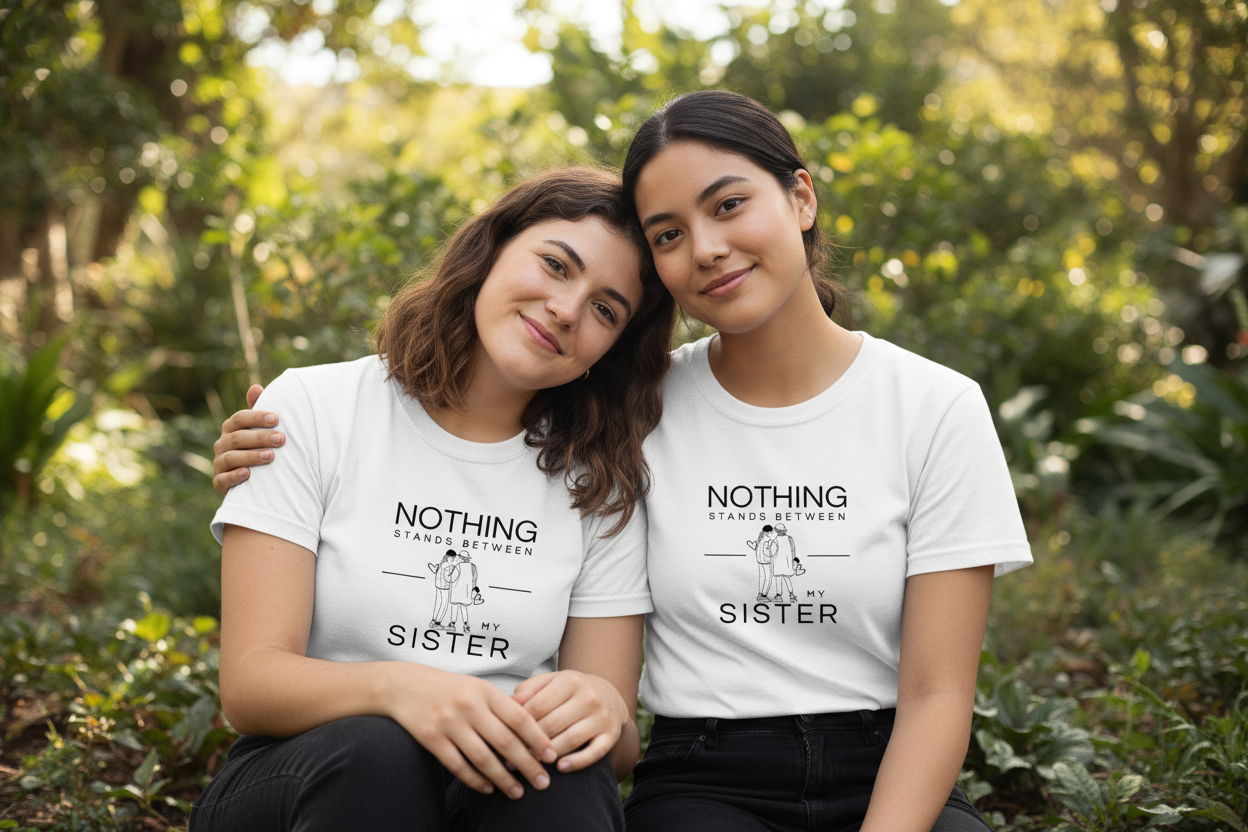 Sisters Garden Sitting Very Small